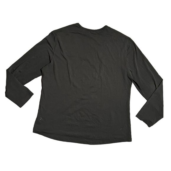 Lululemon Shirt Mens XXL Black Basic‎ Crewneck Long Sleeve Stretch Lightweight - Picture 2 of 10